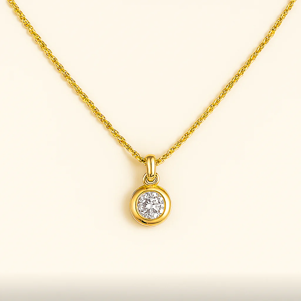 April Birthstone Necklace - Image 5