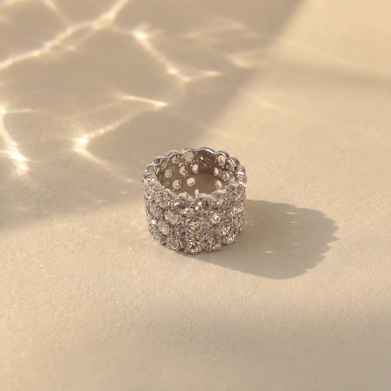 Aurielle Crystal Dome Ring - Image 3