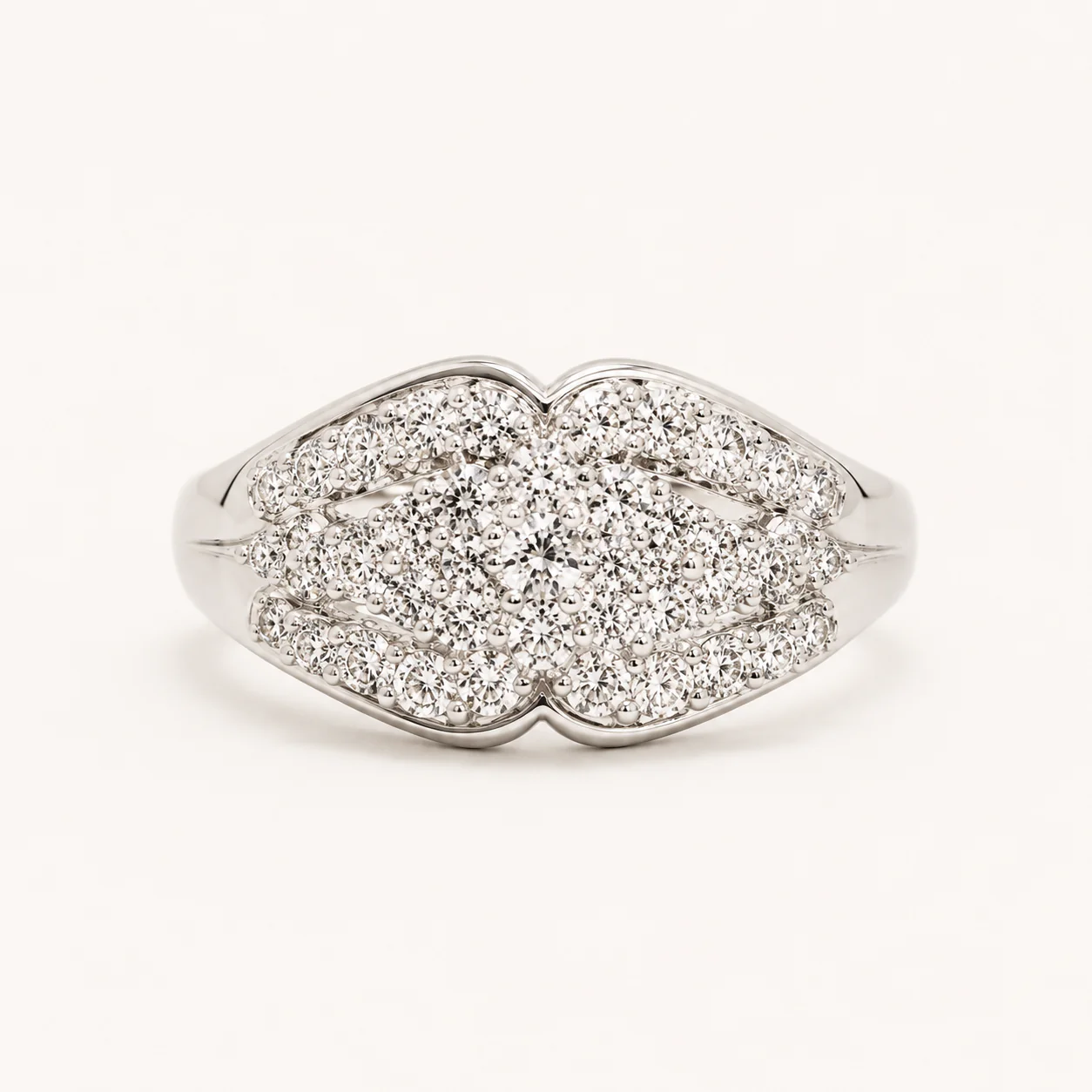 Aurielle Pavé Cluster Ring - Image 4