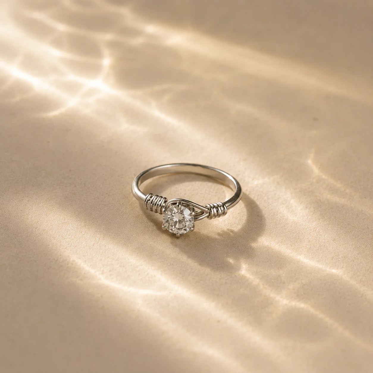 Celestia Solitaire Wrap Ring - Image 2