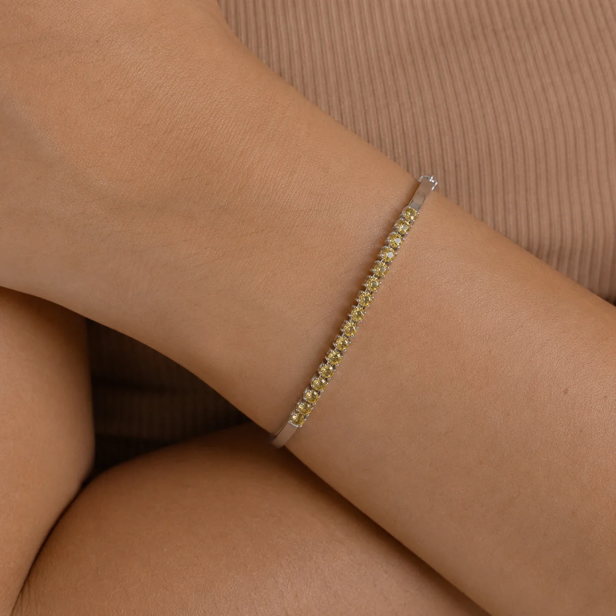 Citrine Glow Bangle - Image 4