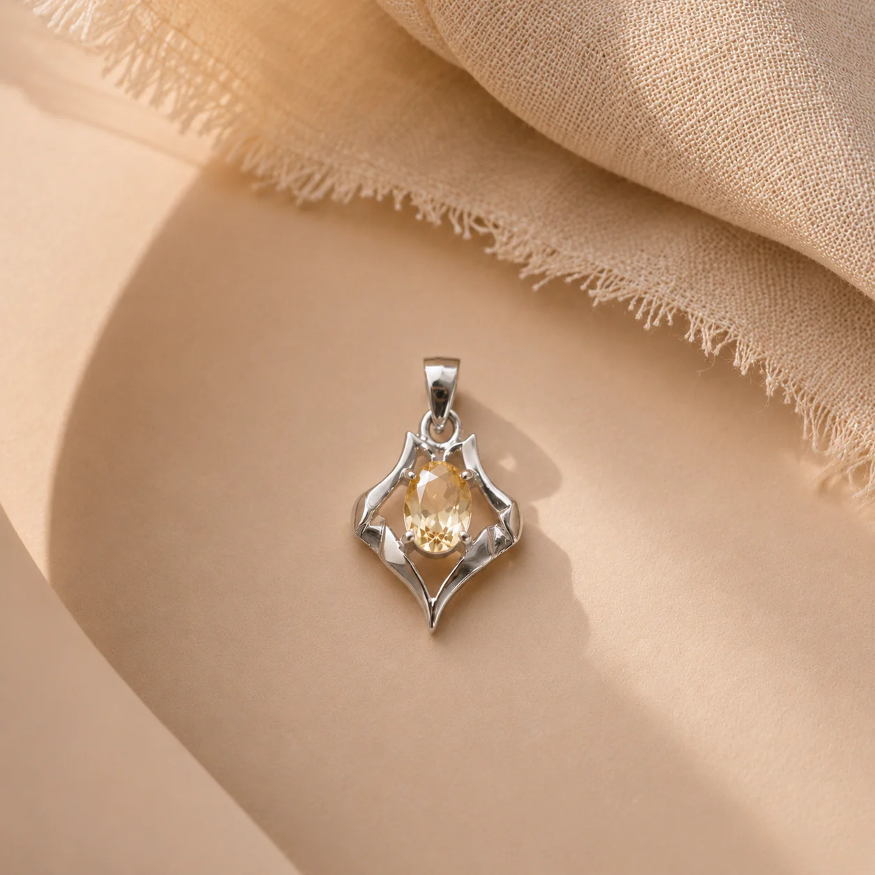 Citrine Oval Charm - Image 3