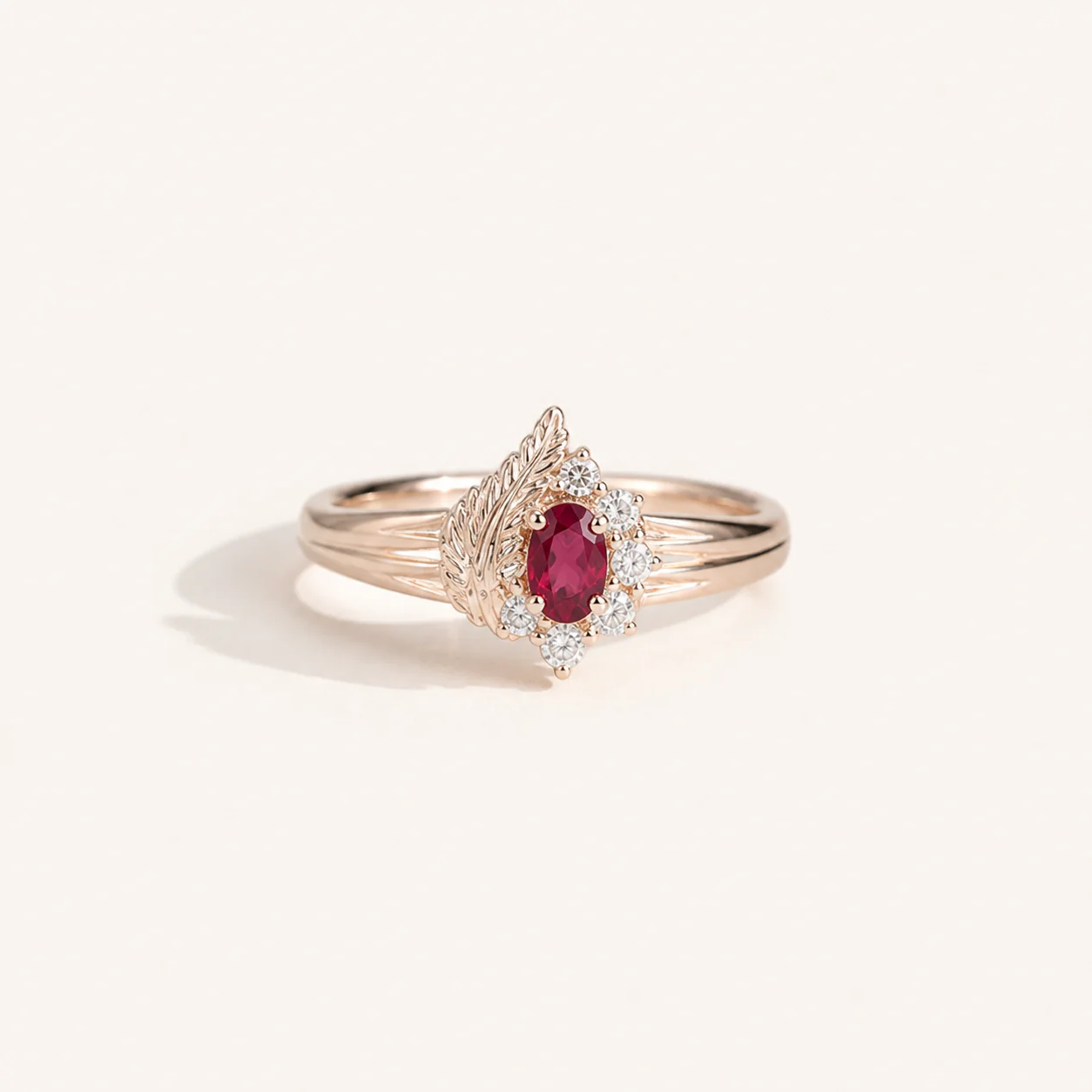 Crimson Feather Ring - Image 4