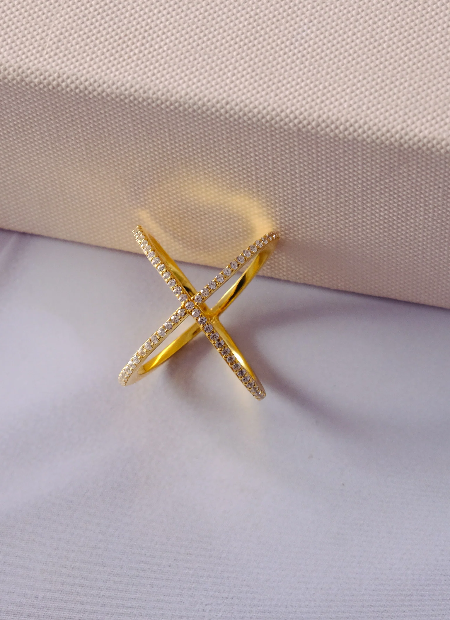 Criss Cross Diamond Ring - Image 7
