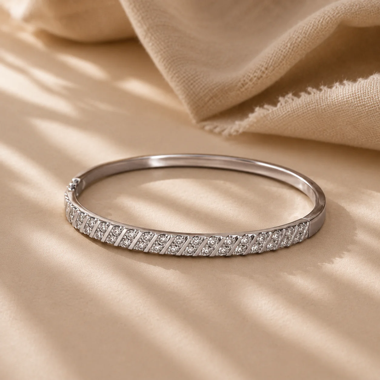 Crystal Crown Bangle - Image 3