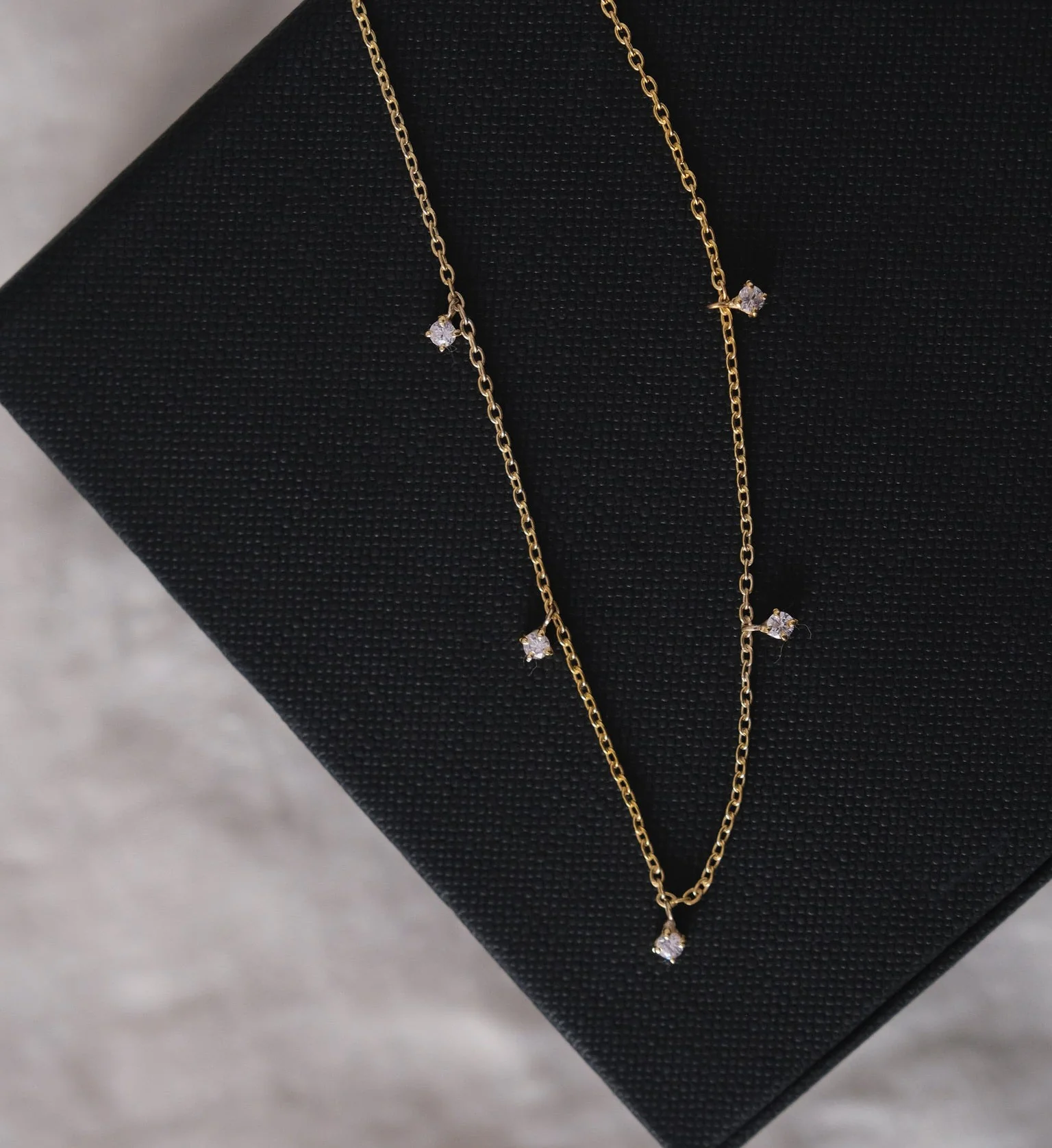 Drop Diamond Necklace - Image 5