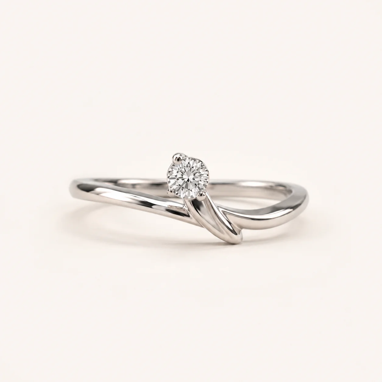 Elowen Twist Solitaire Ring - Image 4
