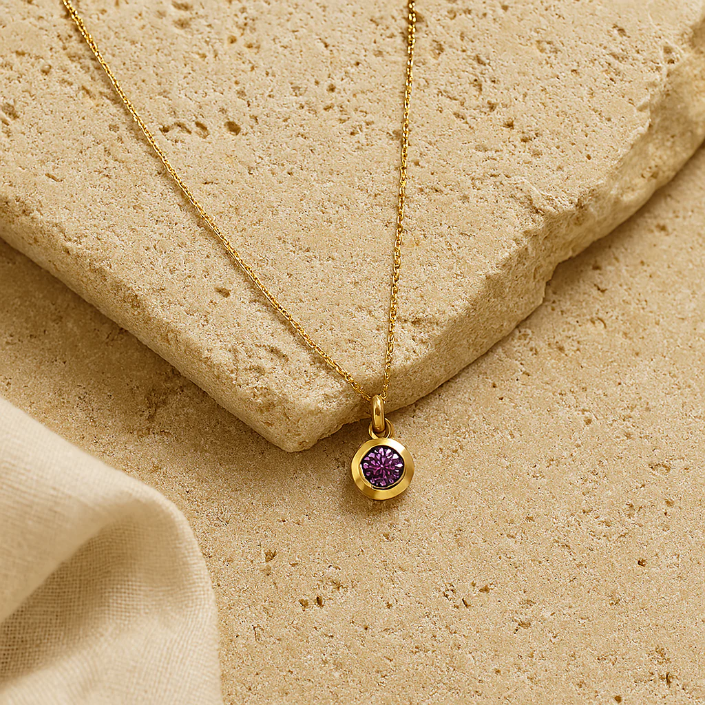 February Birthstone Necklace