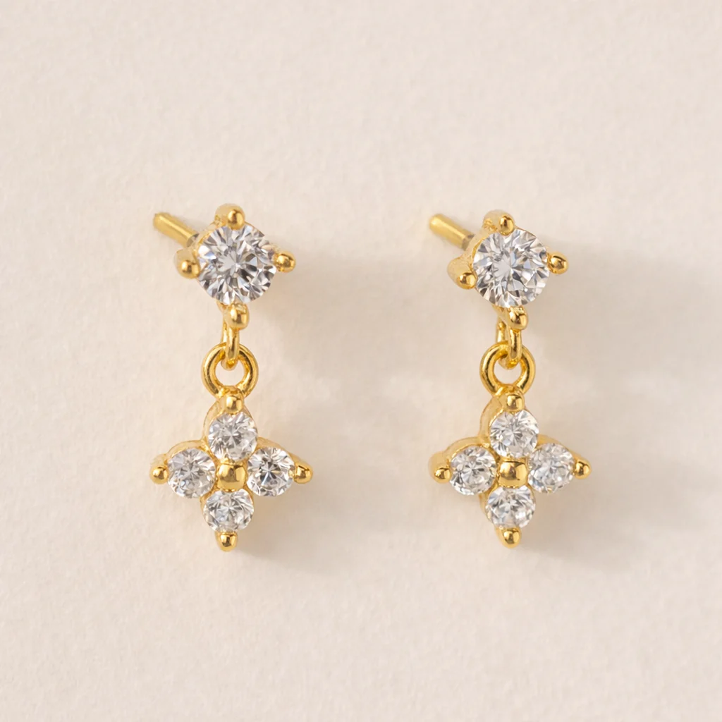 Fleur Drop Stud - Image 4