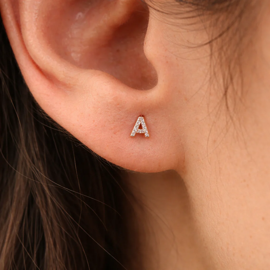 Initial Diamond Stud