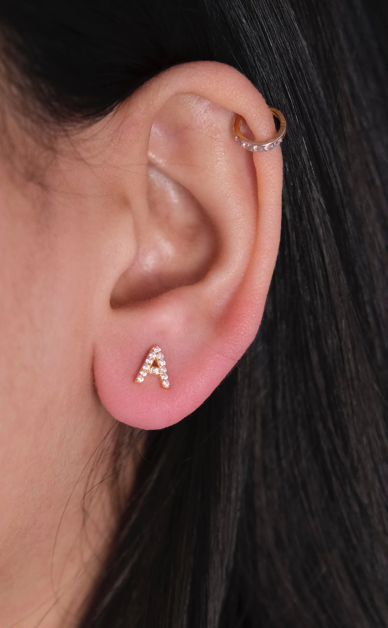 Initial Diamond Stud - Image 3