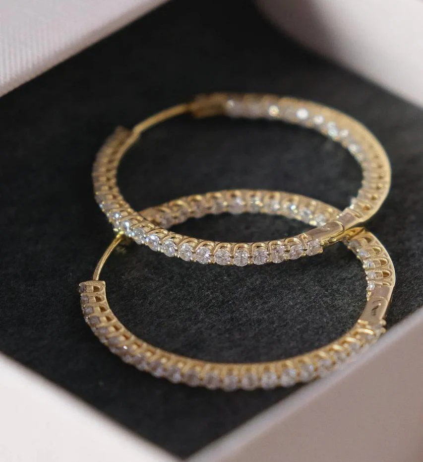 Inside Out Hoop Earring - Image 4