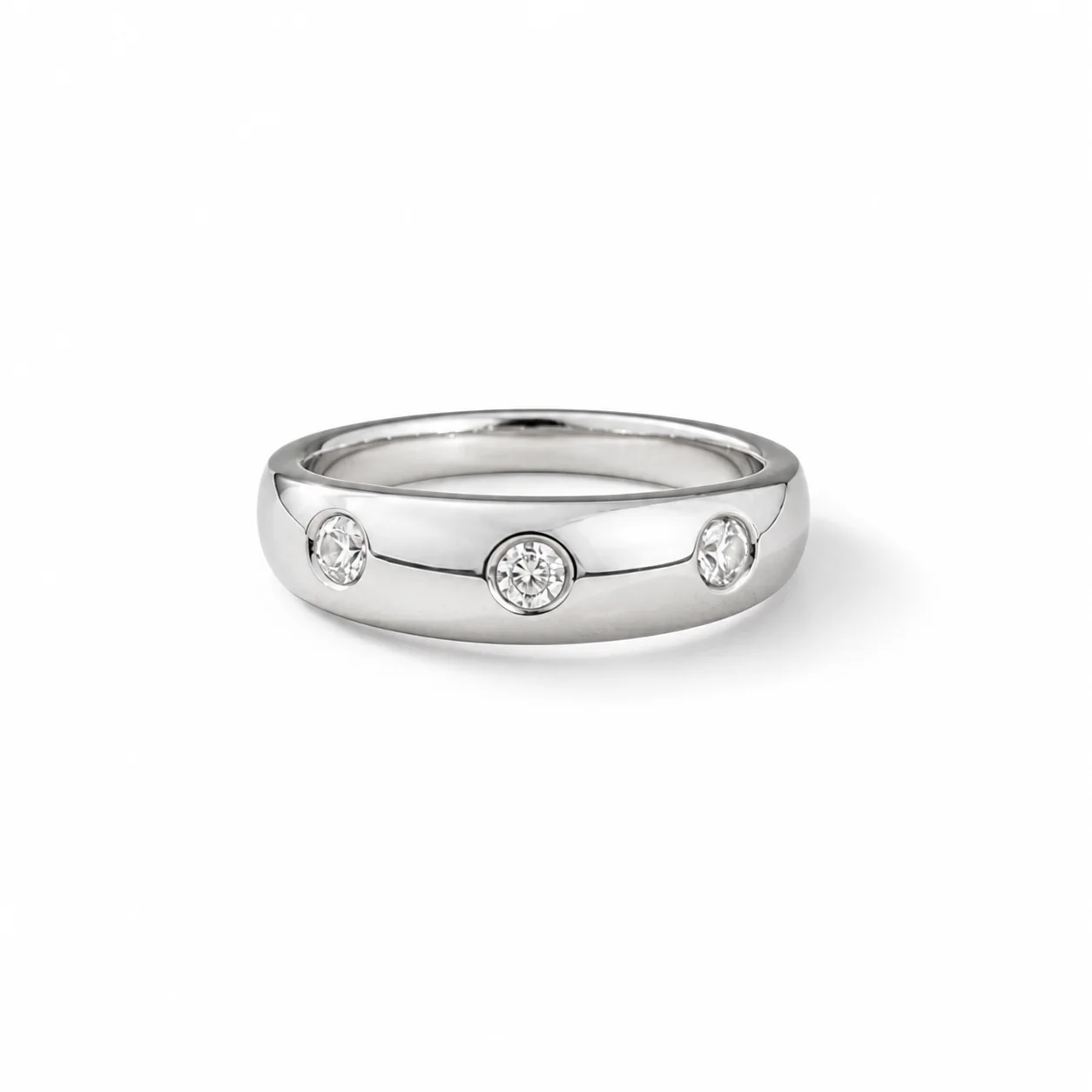 Luna Orbit CZ Band Ring - Image 6