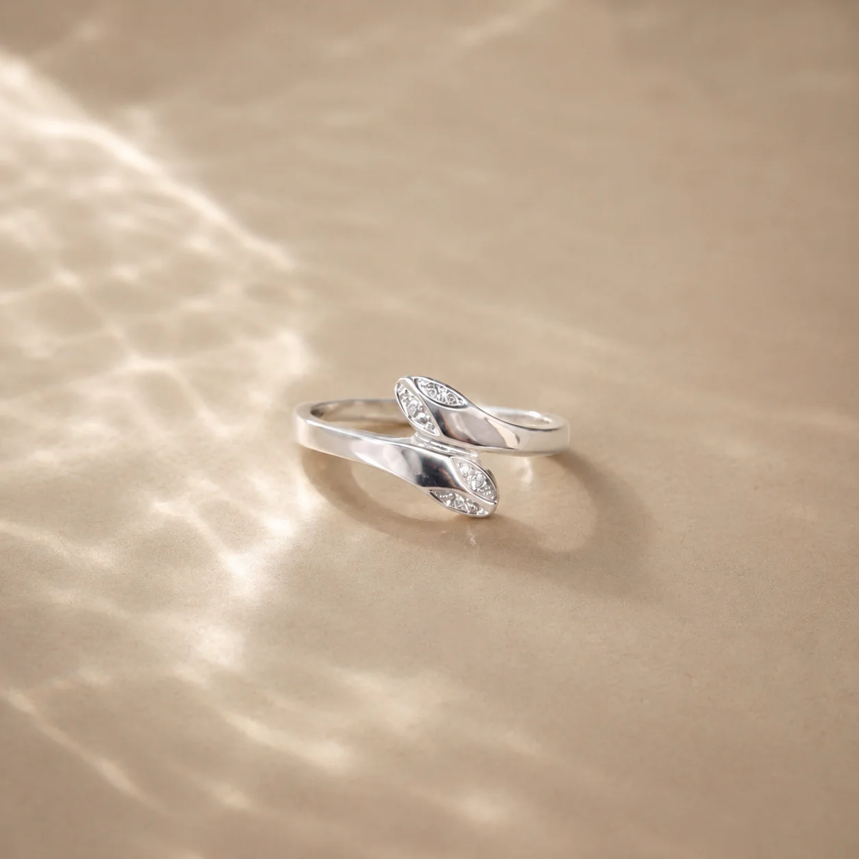 Luna Twist CZ Ring - Image 2