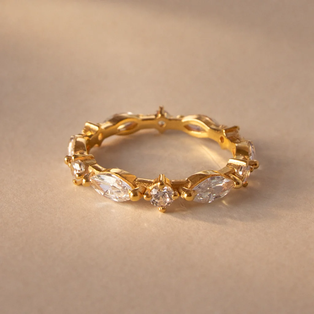 Marquise Diamond Eternity Ring - Image 3