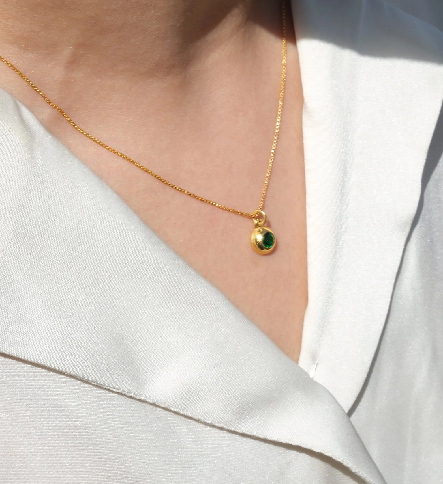 May Birthstone Necklace - Image 6