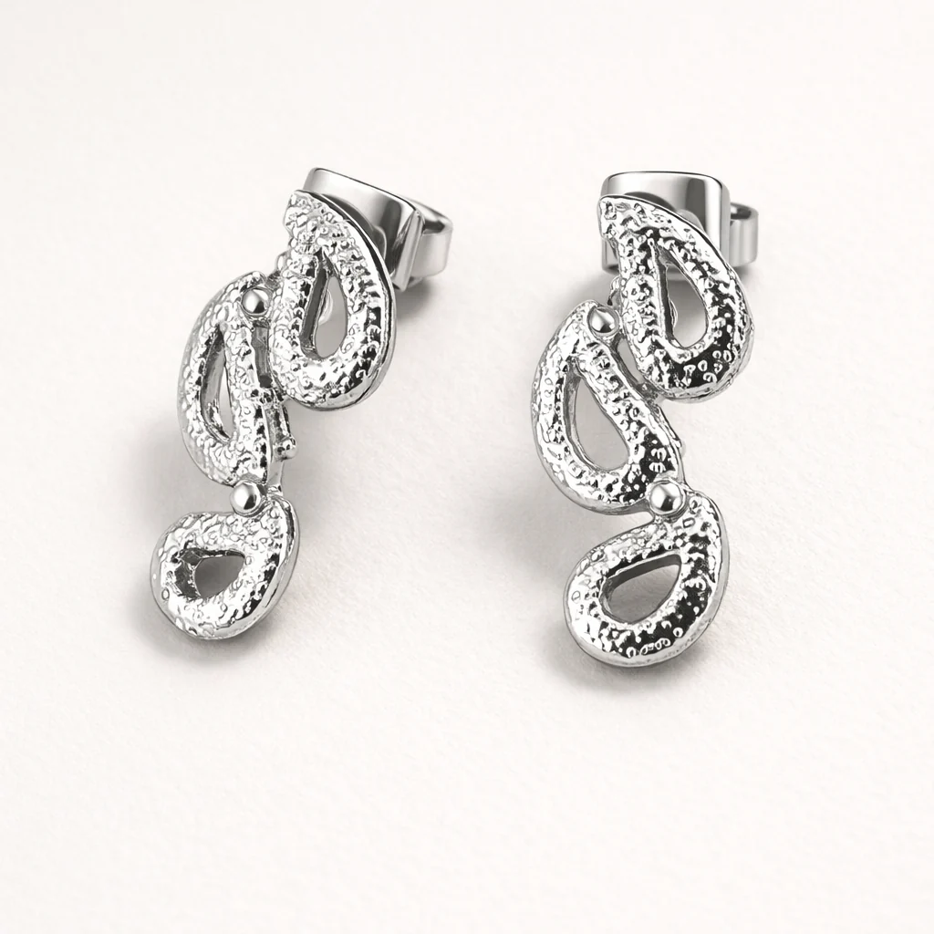 Muse Script Earrings - Image 3