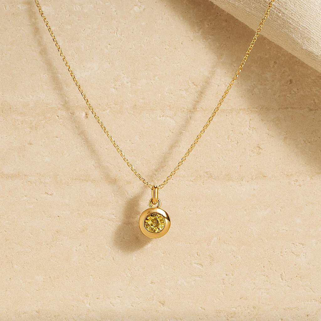 November Birthstone Necklace - Image 4