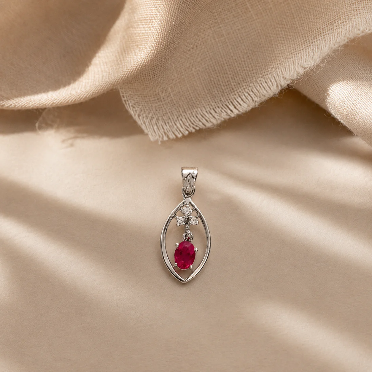 Pink Oval Charm - Image 3