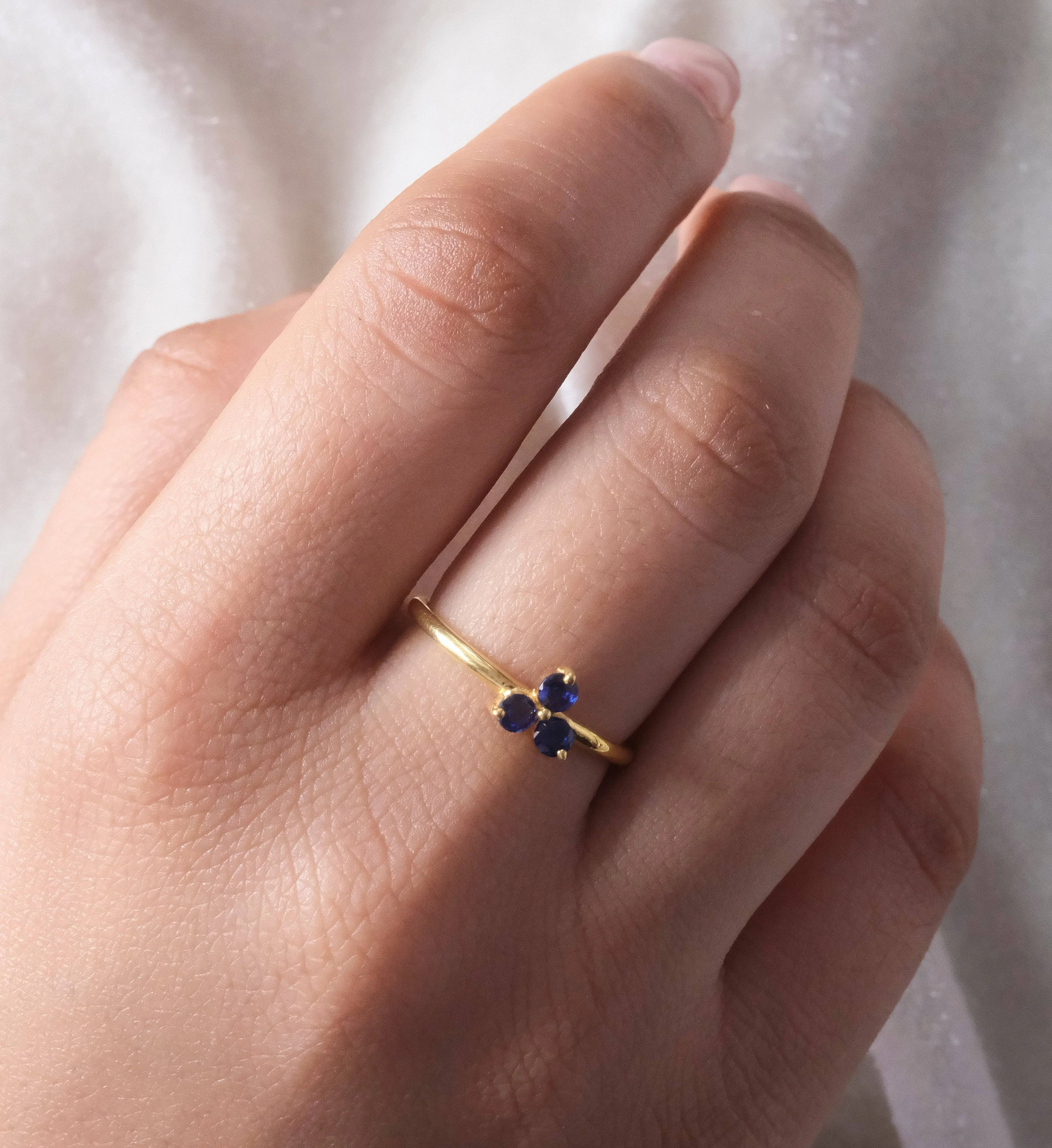 Sapphire Trio Ring - Image 2