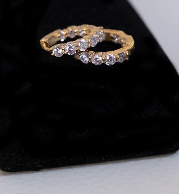 Small Round Hoop Earring - Image 6