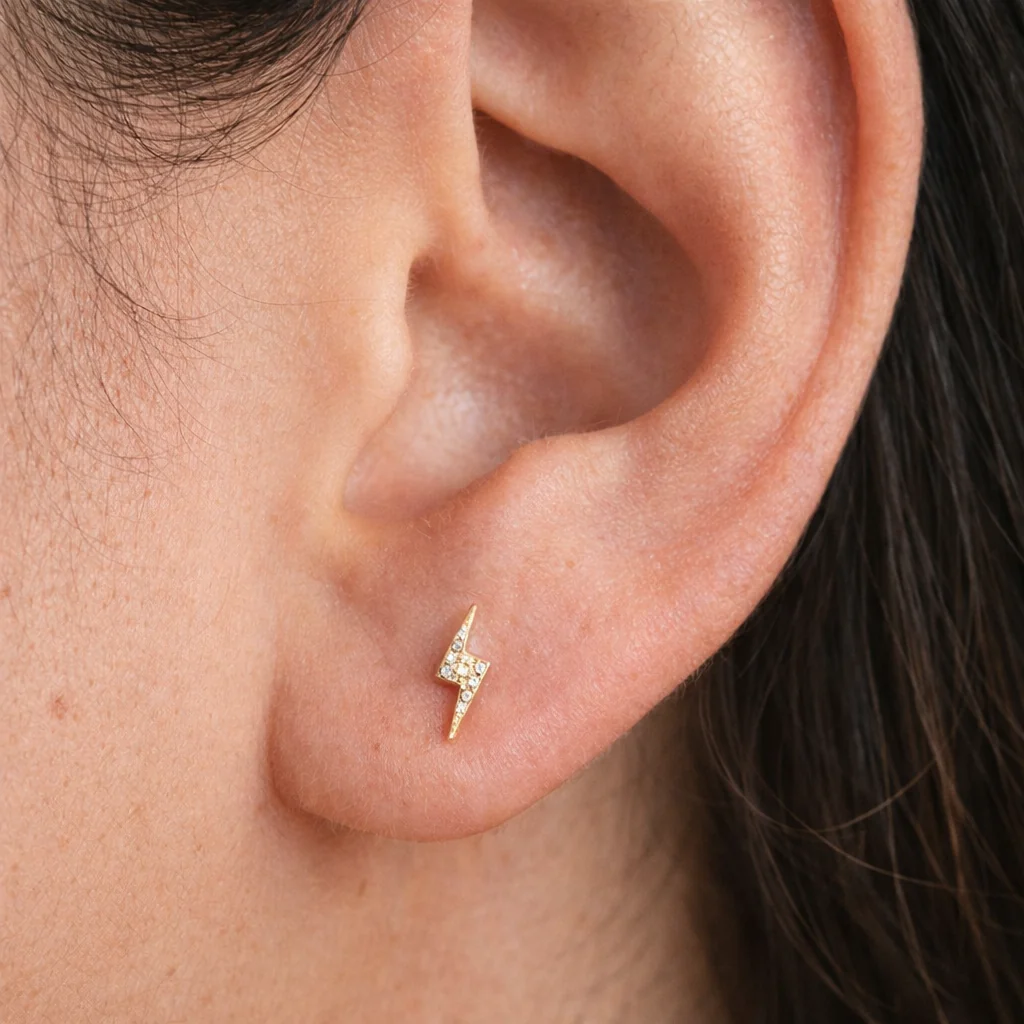Thunder Diamond Studs - Image 4