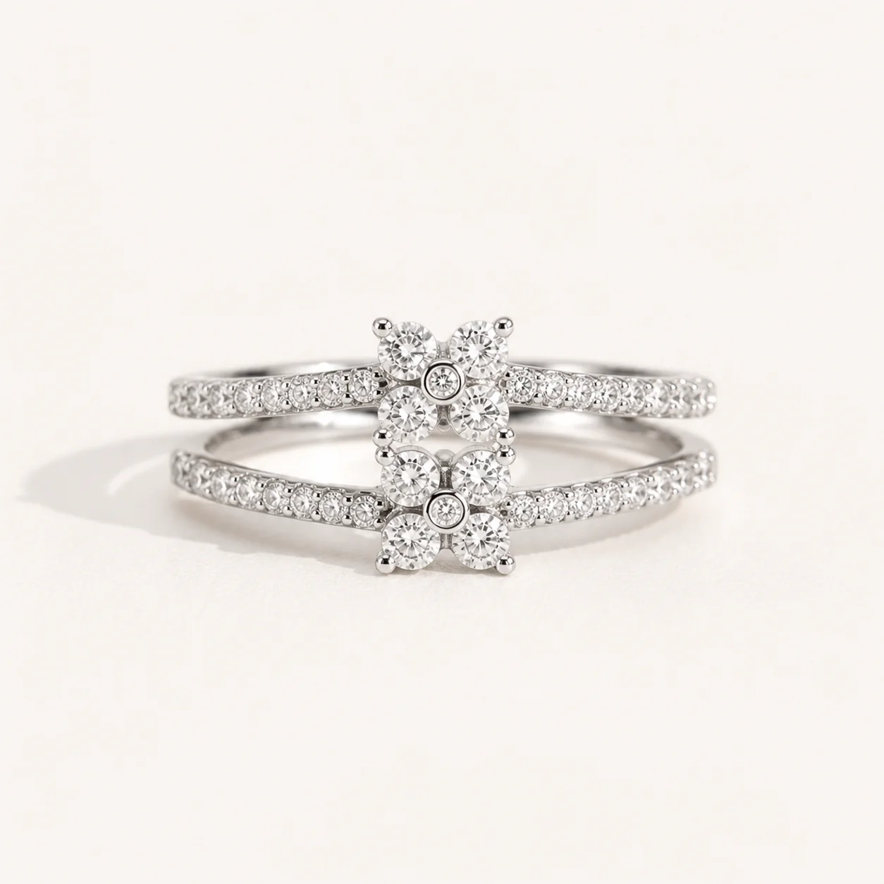 Twin Blossom Spark Ring - Image 5
