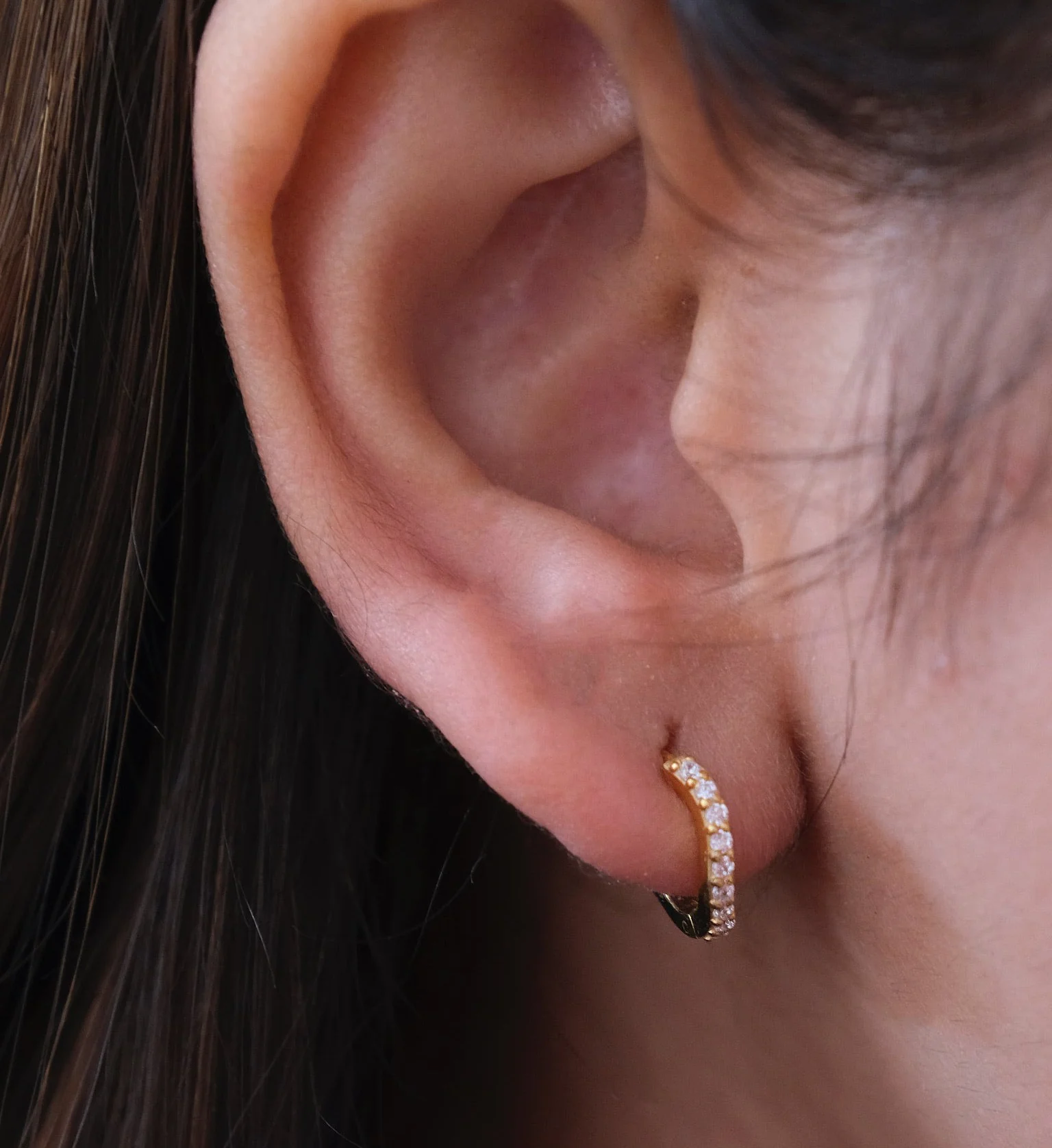 Wave Diamond Hoops - Image 4