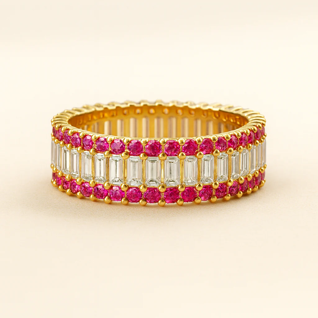 White Radiance Eternity Ring - Image 5